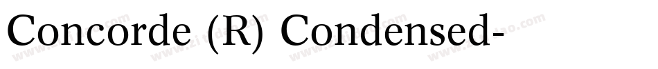 Concorde (R) Condensed字体转换